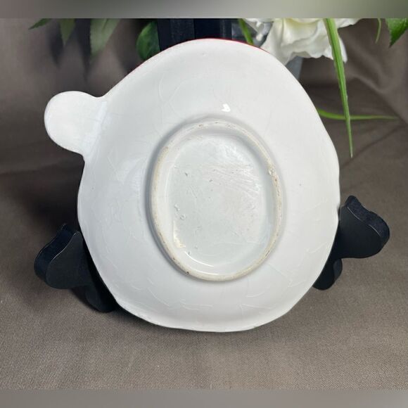 🎄❤️🎄 Christmas Holiday Cookie Plates Penguin & Santa Claus Excellent Prelov… - Picture 4 of 6